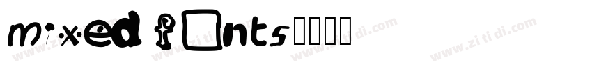 mixed fonts字体转换